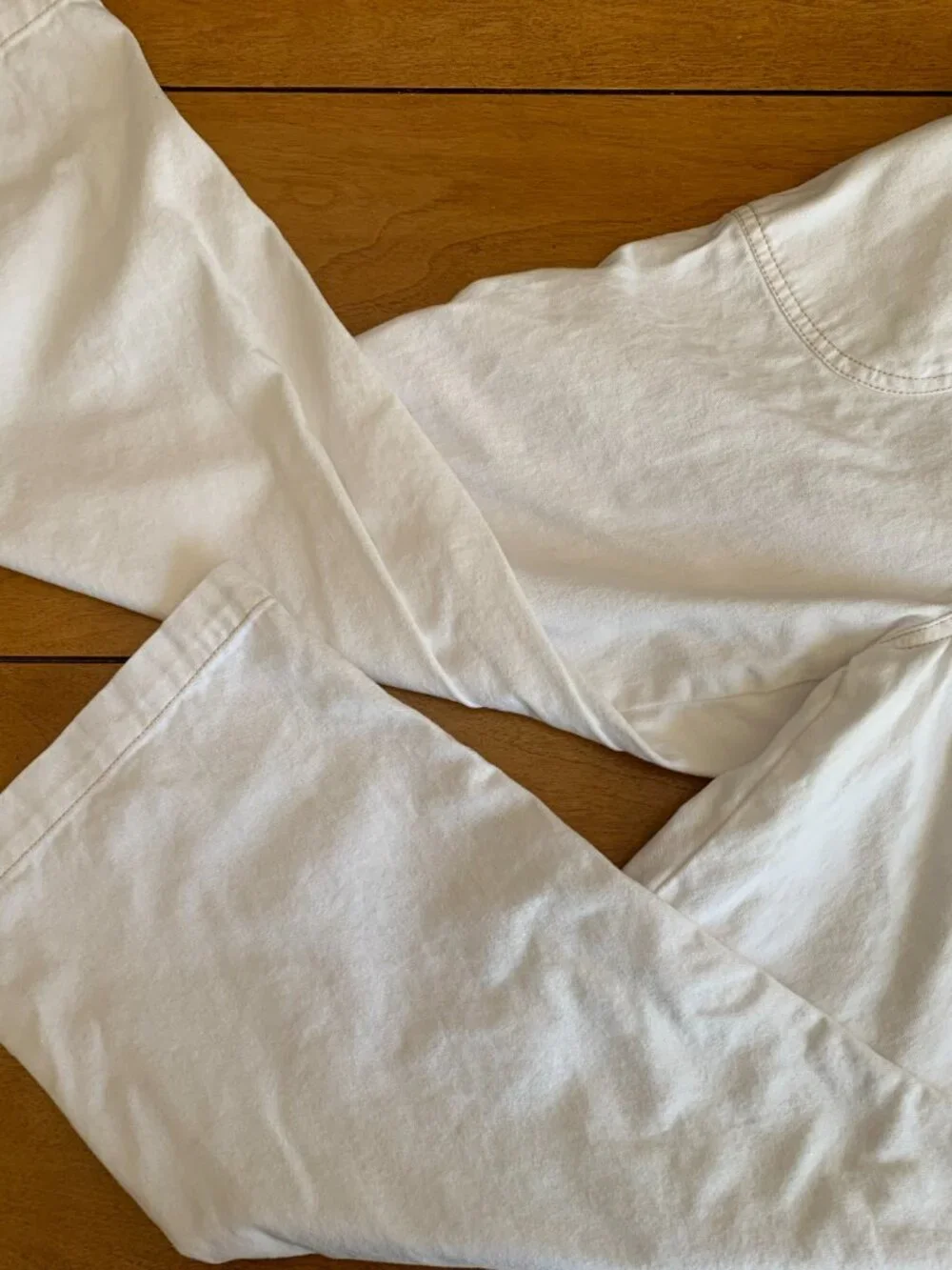 White Denim Jumpsuit Romper Overalls Womens Small - Picture 13 of 13